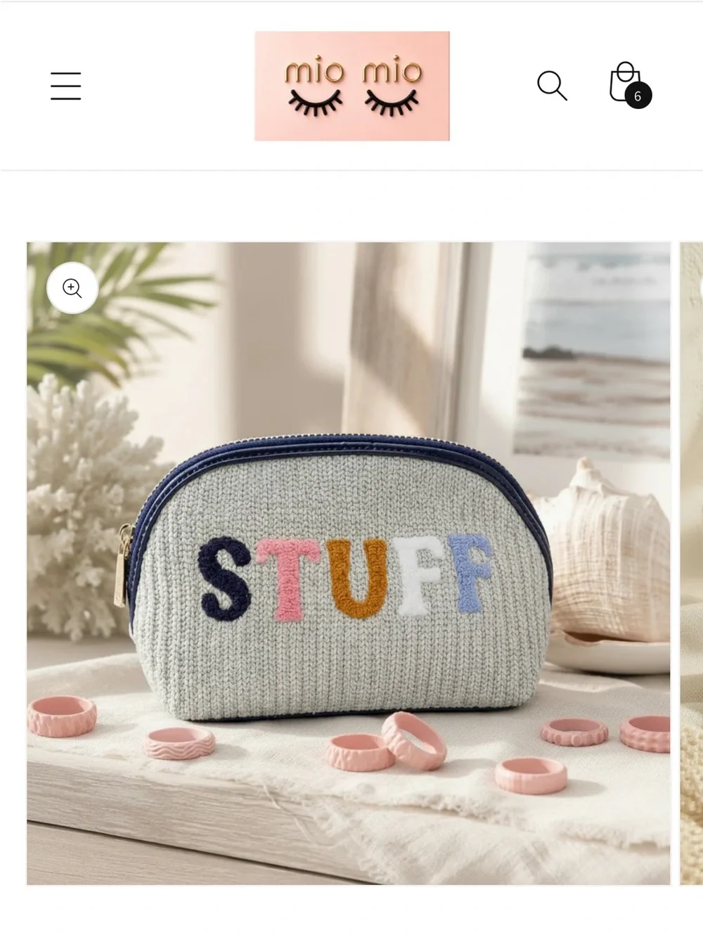 Knit Zip Pouch